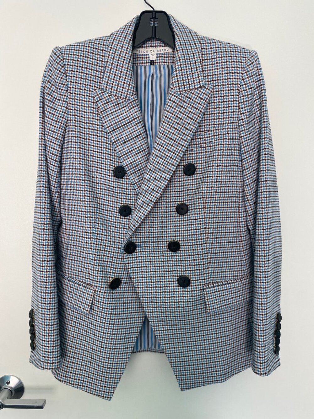 Veronica Beard Houndstooth Dickey Blazer